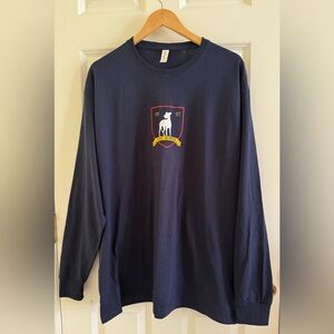 Richmond Ted Lasso style Navy long sleeve shirt